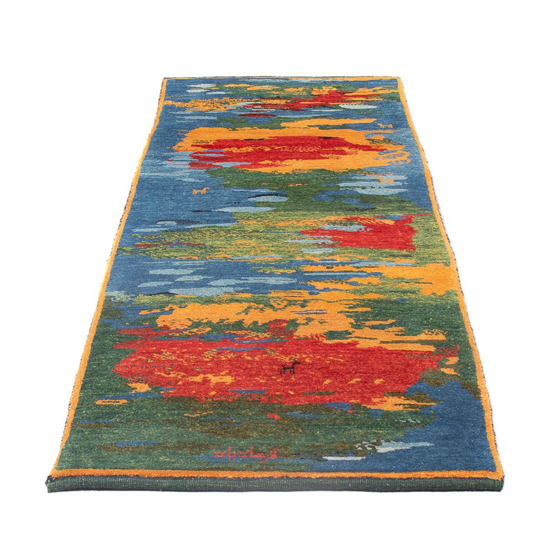 Løber Gabbeh-tæppe - Persisk - 242 x 78 cm - flerfarvet