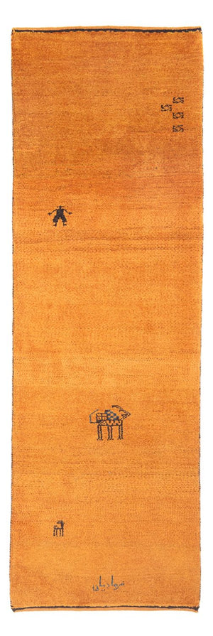Løber Gabbeh-tæppe - Persisk - 220 x 74 cm - orange