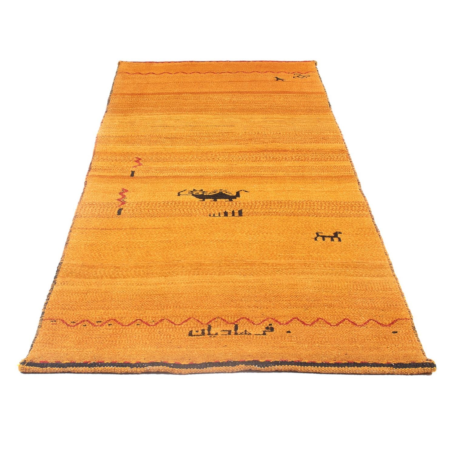 Løber Gabbeh-tæppe - Persisk - 236 x 85 cm - orange