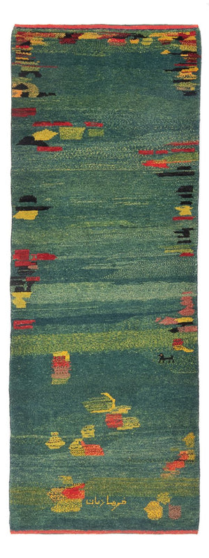 Løber Gabbeh-tæppe - Persisk - 218 x 87 cm - flerfarvet