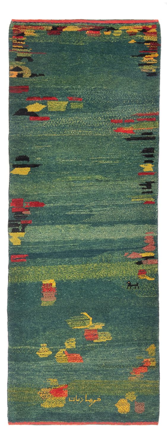 Løber Gabbeh-tæppe - Persisk - 218 x 87 cm - flerfarvet