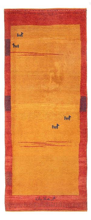 Løber Gabbeh-tæppe - Persisk - 216 x 82 cm - flerfarvet