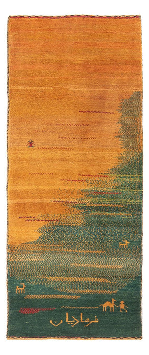 Løber Gabbeh-tæppe - Persisk - 186 x 71 cm - flerfarvet