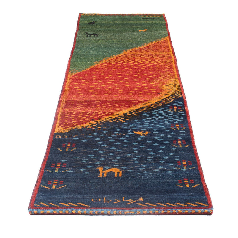 Løber Gabbeh-tæppe - Persisk - 285 x 68 cm - flerfarvet