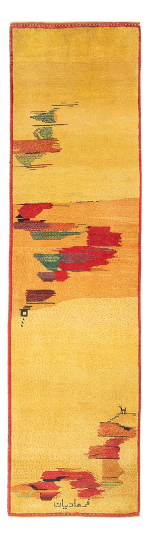 Løber Gabbeh-tæppe - Persisk - 288 x 84 cm - flerfarvet