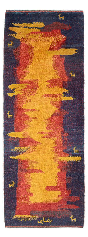 Løber Gabbeh-tæppe - Persisk - 212 x 80 cm - flerfarvet