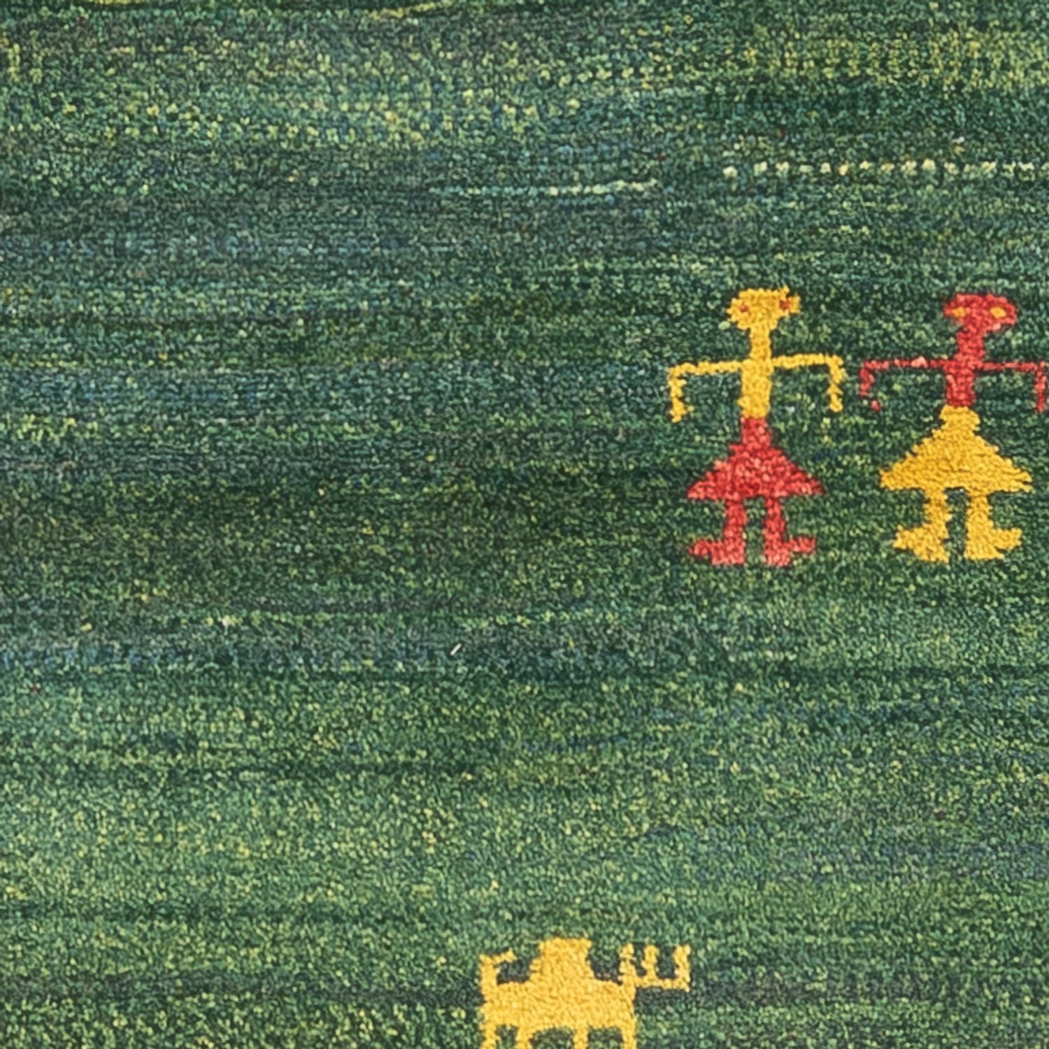 Løber Gabbeh-tæppe - Persisk - 202 x 78 cm - grøn