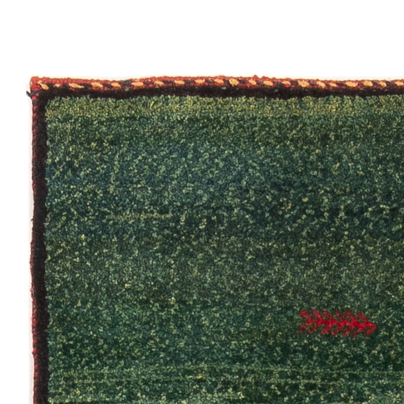 Løber Gabbeh-tæppe - Persisk - 270 x 75 cm - mørkegrøn