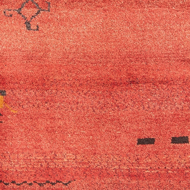 Løber Gabbeh-tæppe - Persisk - 225 x 83 cm - lysrød