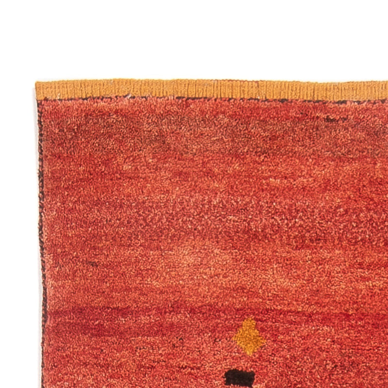 Løber Gabbeh-tæppe - Persisk - 225 x 83 cm - lysrød