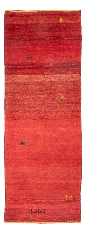 Løber Gabbeh-tæppe - Persisk - 227 x 85 cm - rød