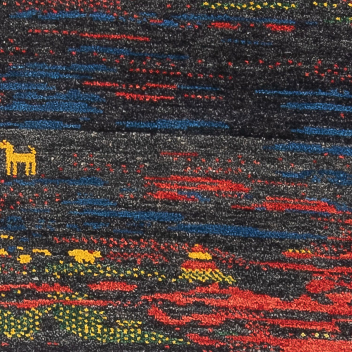 Løber Gabbeh-tæppe - Persisk - 185 x 68 cm - flerfarvet