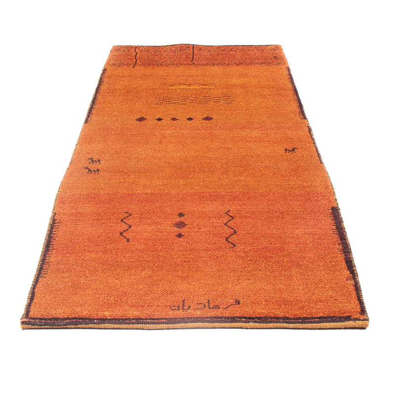 Løber Gabbeh-tæppe - Persisk - 247 x 87 cm - terrakotta