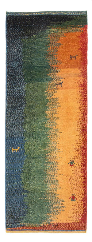 Løber Gabbeh-tæppe - Persisk - 202 x 68 cm - flerfarvet