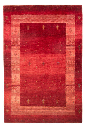 Gabbeh Tæppe - Loribaft Persisk - 257 x 173 cm - rød