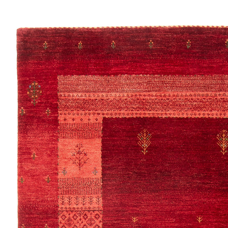 Gabbeh Tæppe - Loribaft Persisk - 257 x 173 cm - rød