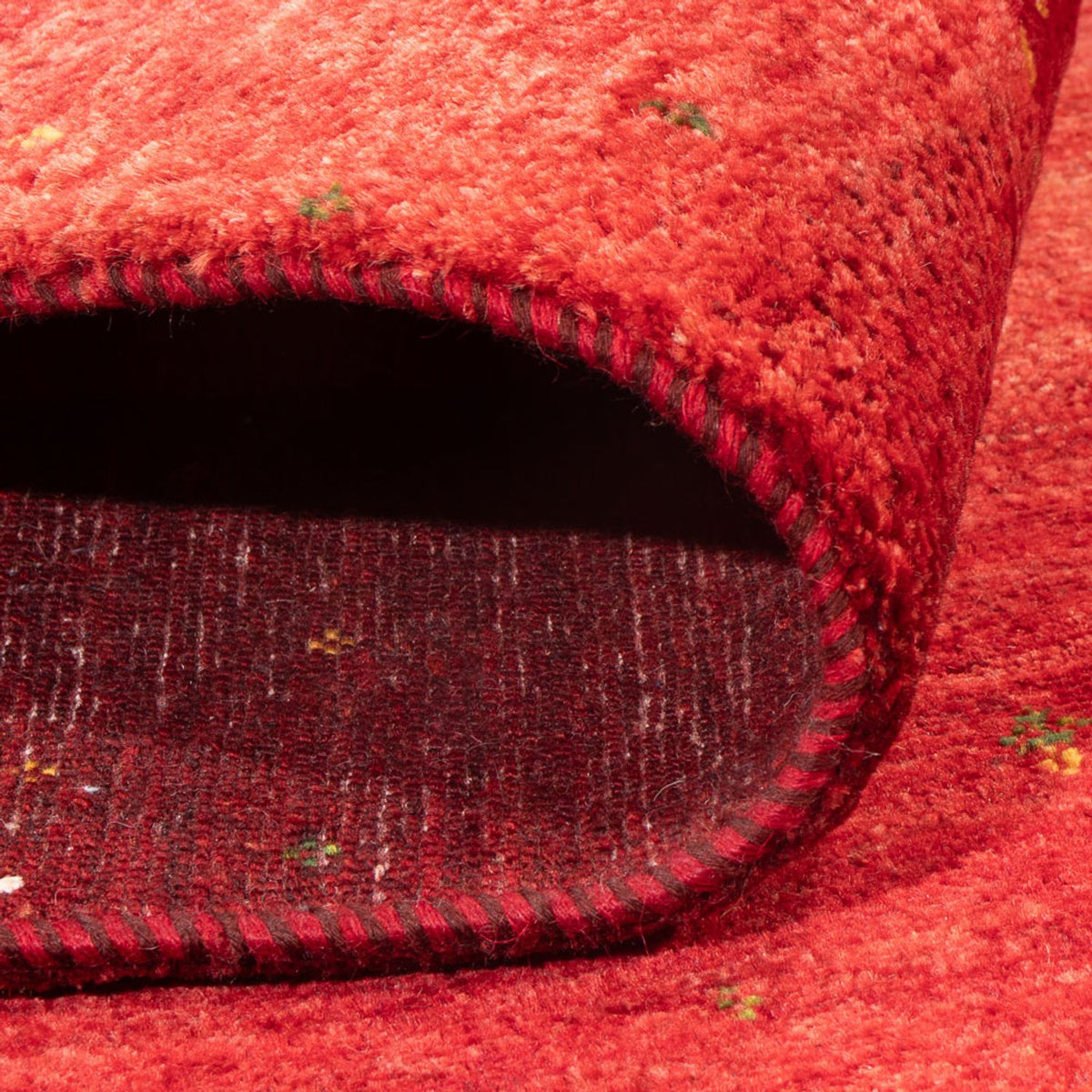 Gabbeh Tæppe - Loribaft Persisk - 222 x 150 cm - rød