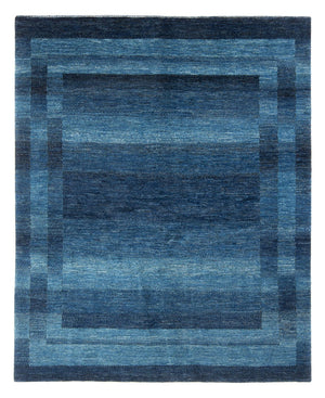 Gabbeh Tæppe - Loribaft Persisk - 225 x 186 cm - havblå