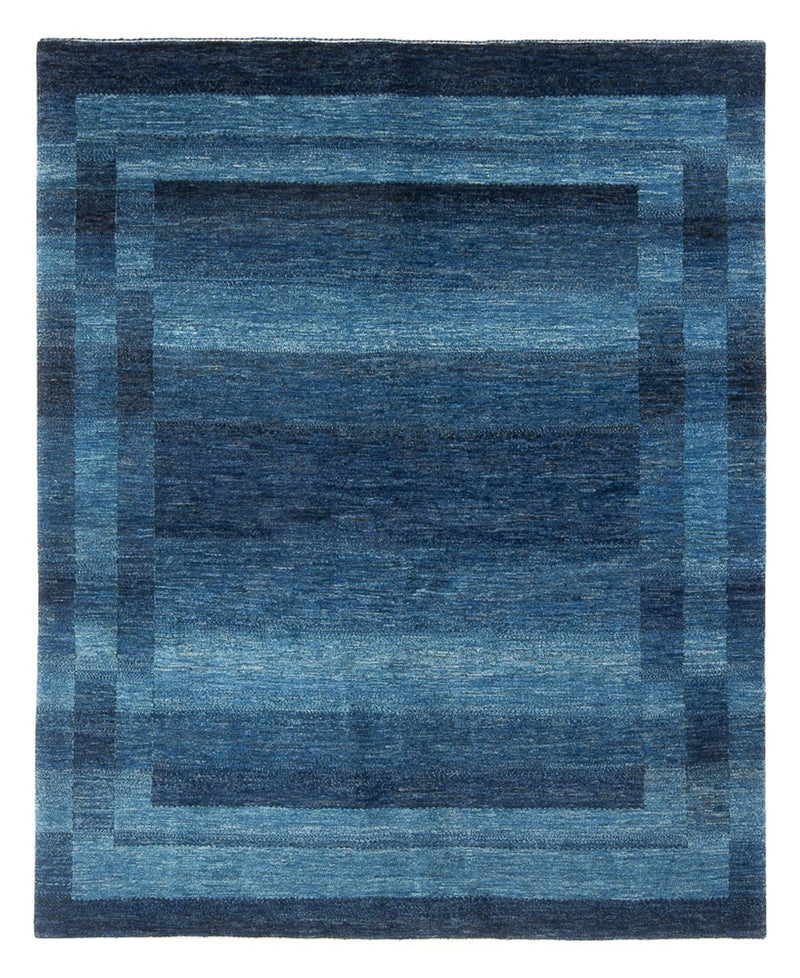 Gabbeh Tæppe - Loribaft Persisk - 225 x 186 cm - havblå