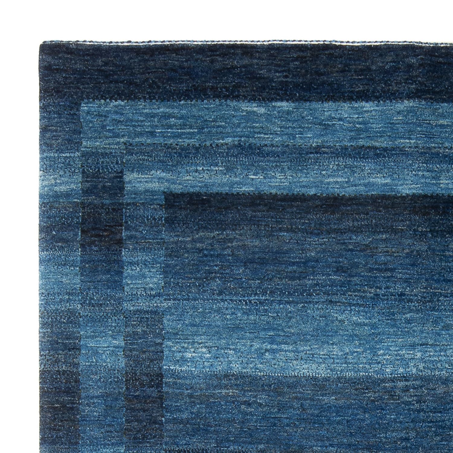 Gabbeh Tæppe - Loribaft Persisk - 225 x 186 cm - havblå