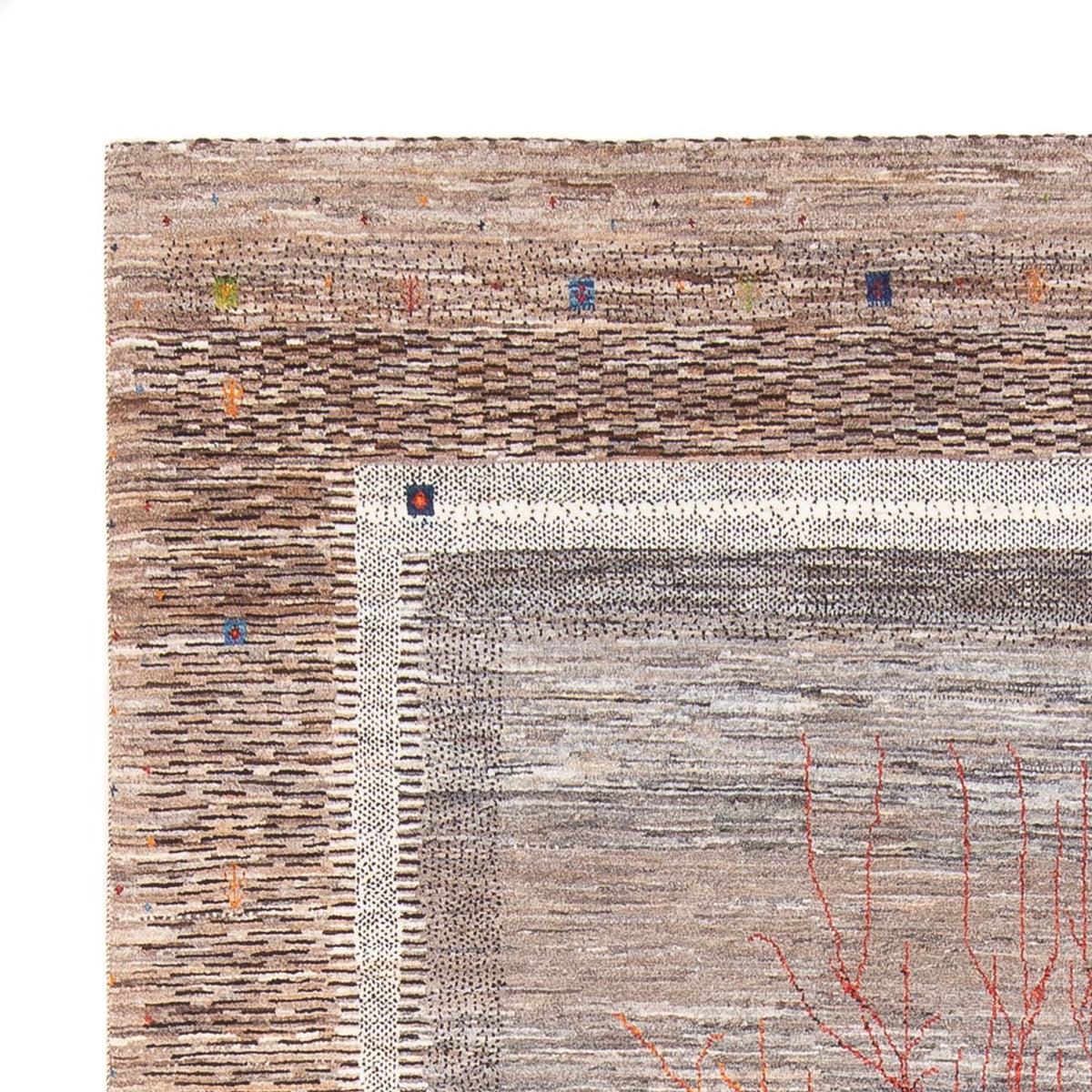 Gabbeh Tæppe - Loribaft Persisk - 306 x 212 cm - flerfarvet