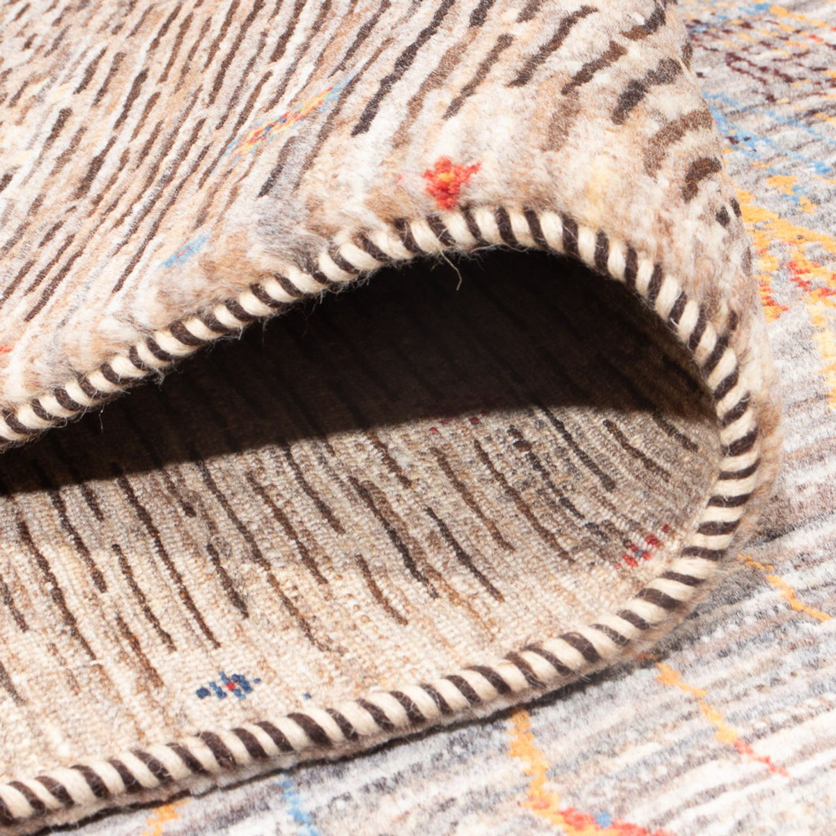 Gabbeh Tæppe - Loribaft Persisk - 306 x 212 cm - flerfarvet