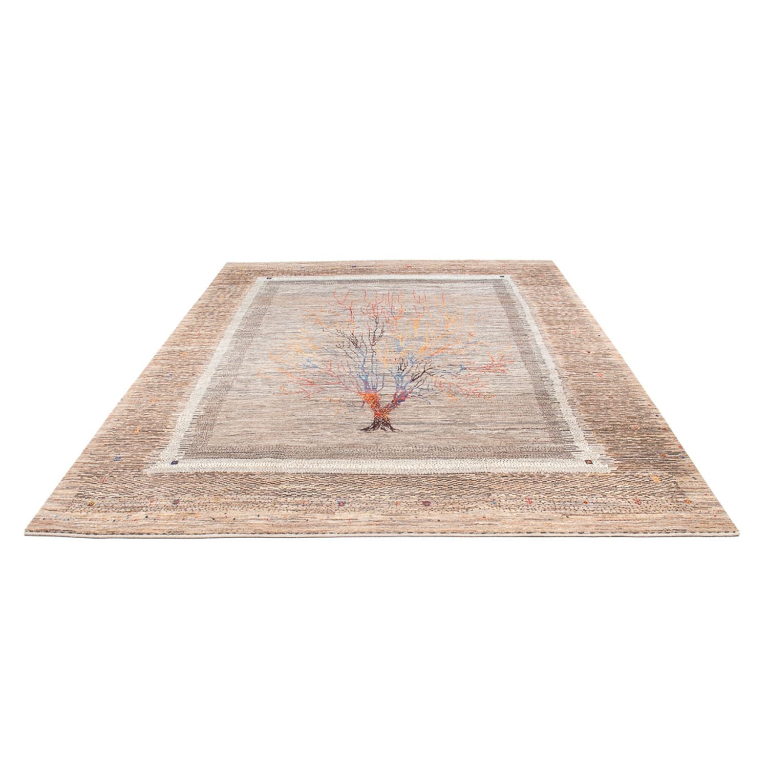 Gabbeh Tæppe - Loribaft Persisk - 306 x 212 cm - flerfarvet