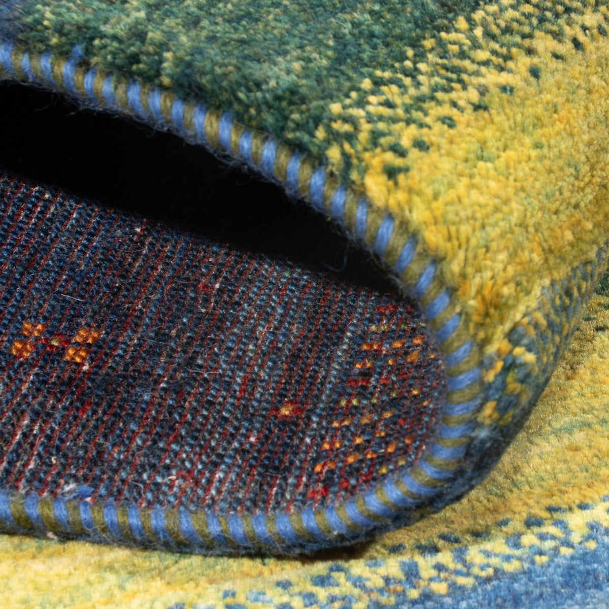 Gabbeh Tæppe - Loribaft Persisk - 197 x 130 cm - flerfarvet