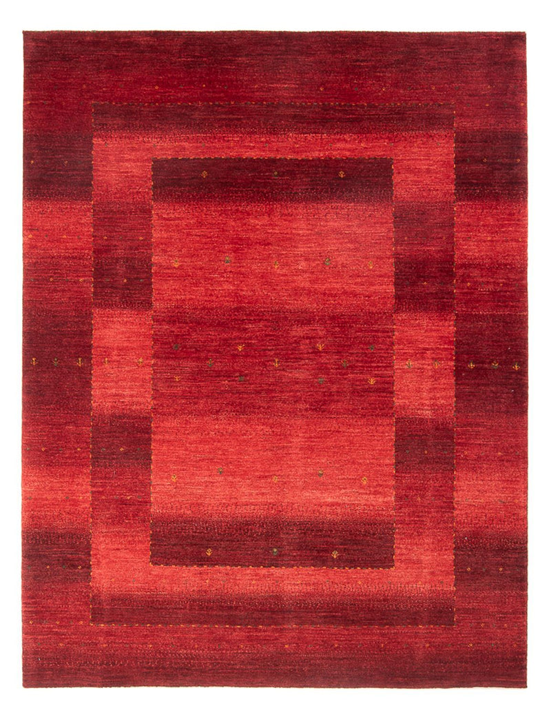 Gabbeh Tæppe - Loribaft Persisk - 204 x 155 cm - rød