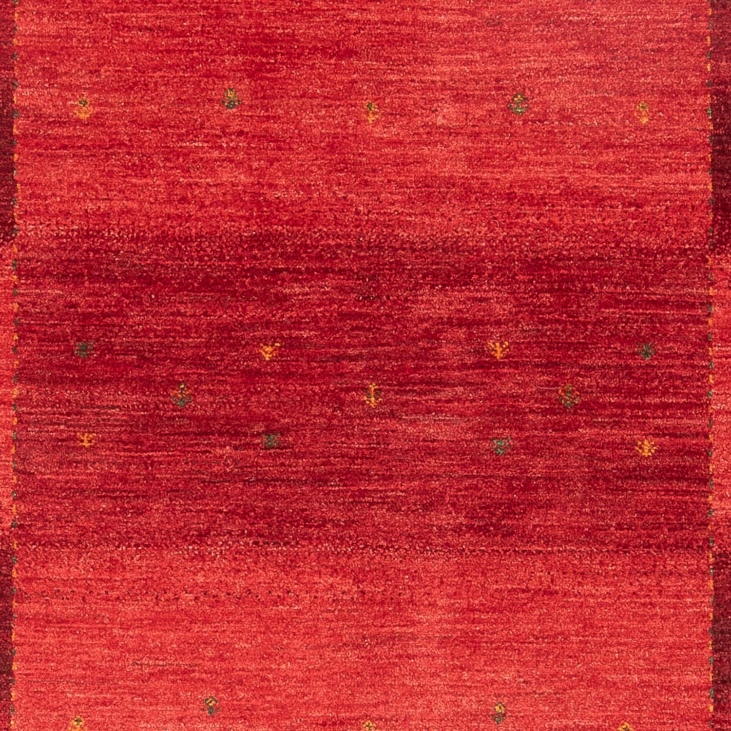 Gabbeh Tæppe - Loribaft Persisk - 204 x 155 cm - rød