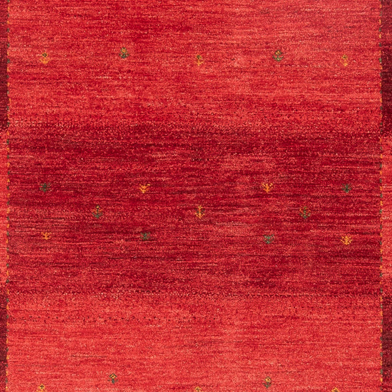 Gabbeh Tæppe - Loribaft Persisk - 204 x 155 cm - rød