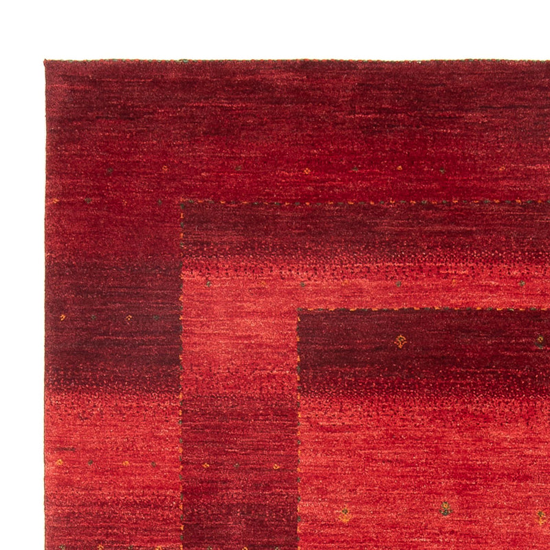 Gabbeh Tæppe - Loribaft Persisk - 204 x 155 cm - rød