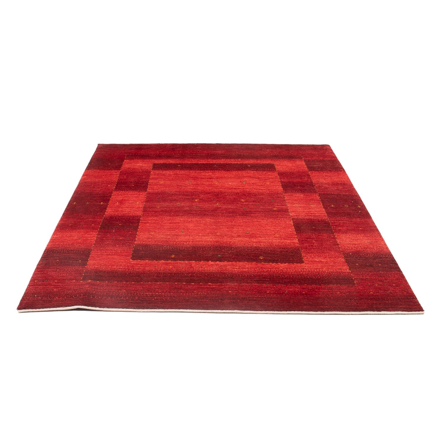 Gabbeh Tæppe - Loribaft Persisk - 204 x 155 cm - rød