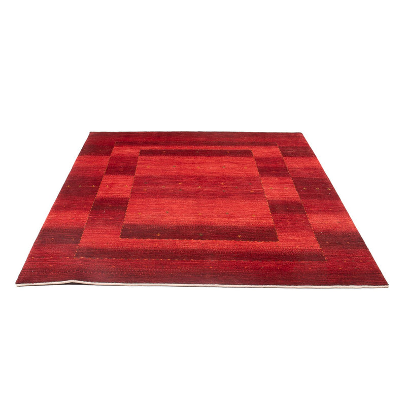 Gabbeh Tæppe - Loribaft Persisk - 204 x 155 cm - rød