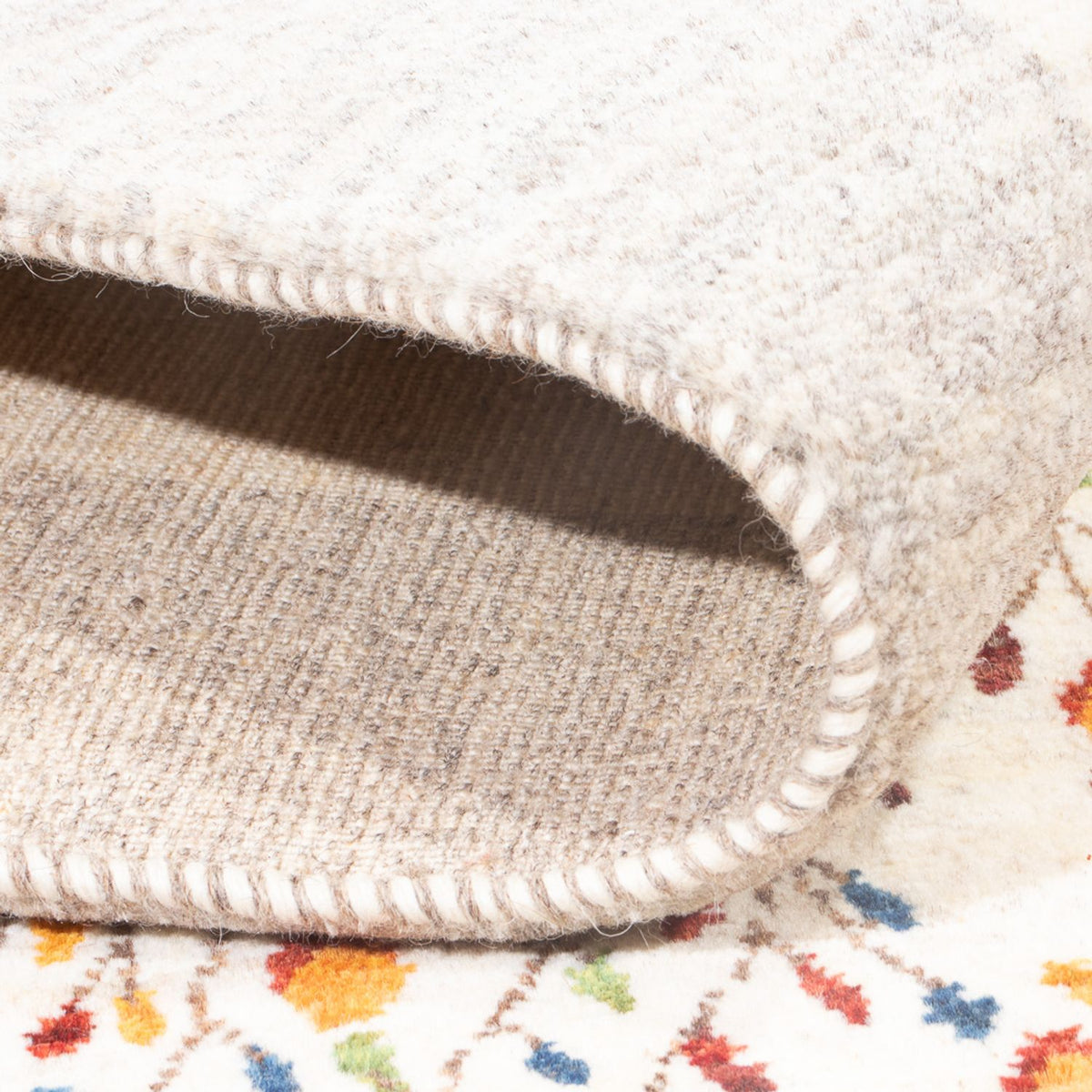 Gabbeh Tæppe - Loribaft Persisk - 206 x 148 cm - flerfarvet