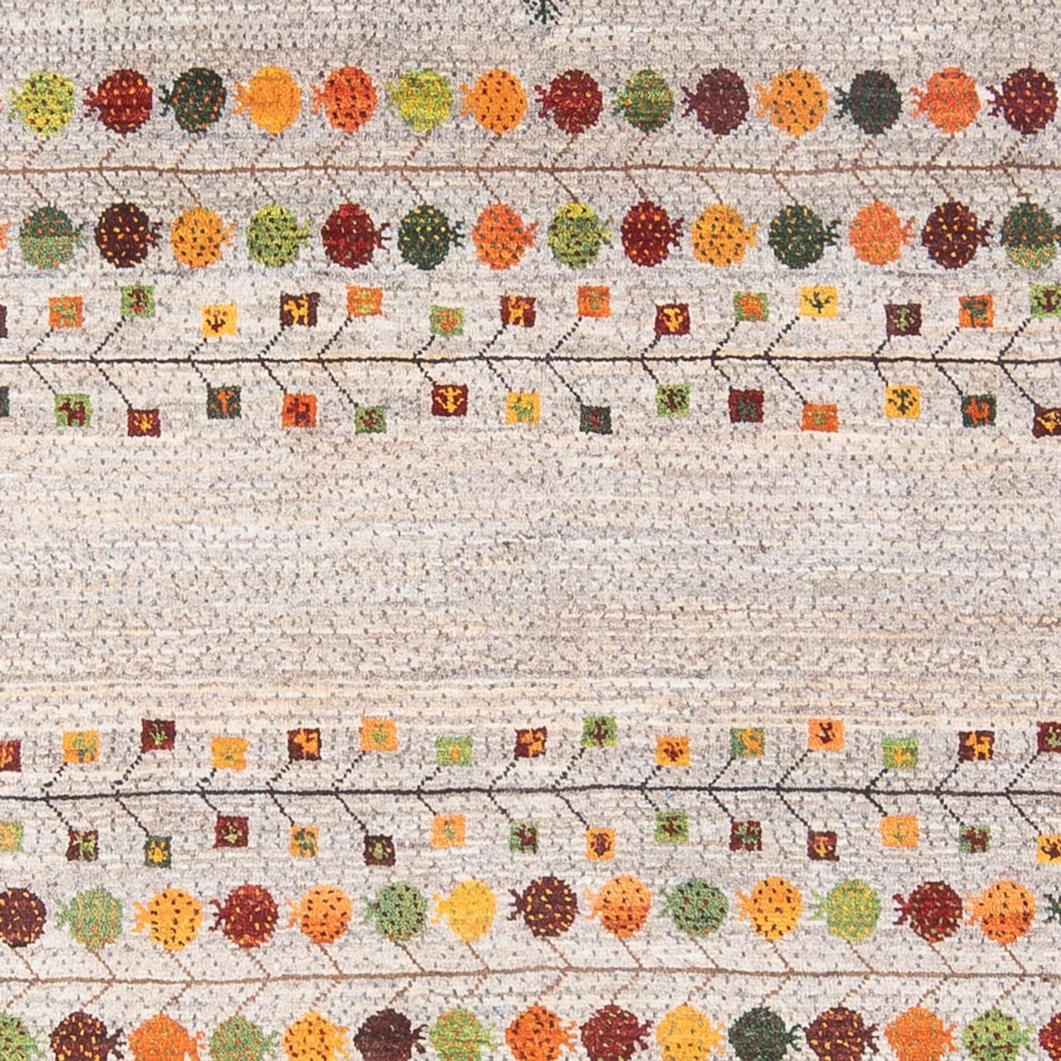 Gabbeh Tæppe - Loribaft Persisk - 215 x 152 cm - flerfarvet