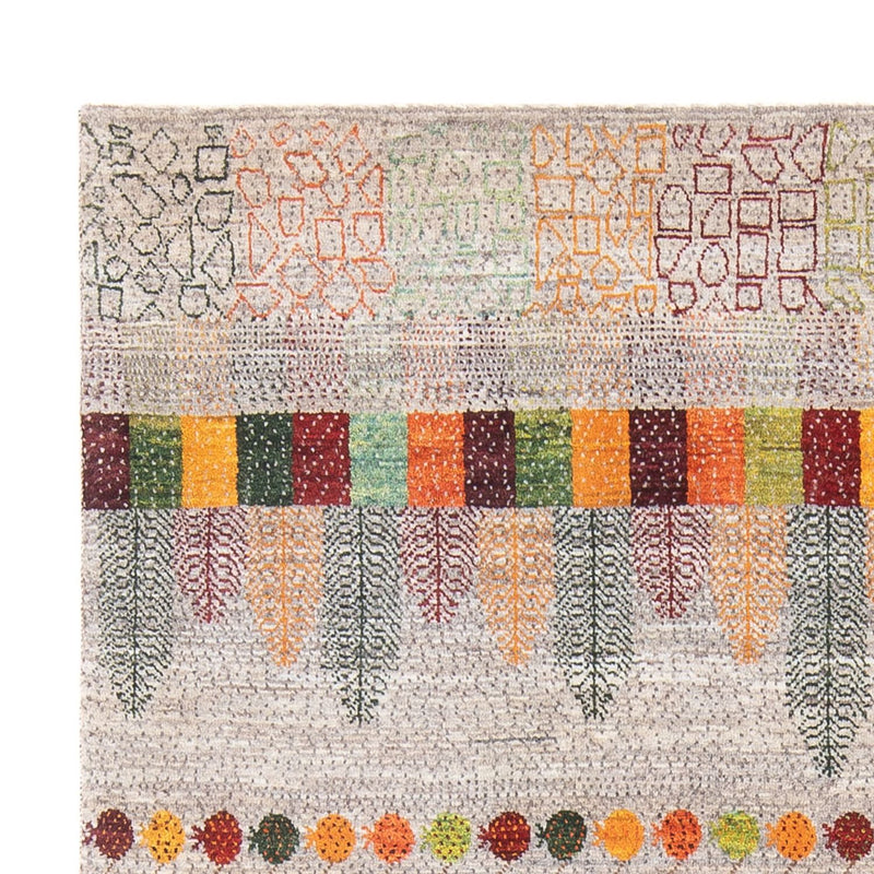 Gabbeh Tæppe - Loribaft Persisk - 215 x 152 cm - flerfarvet
