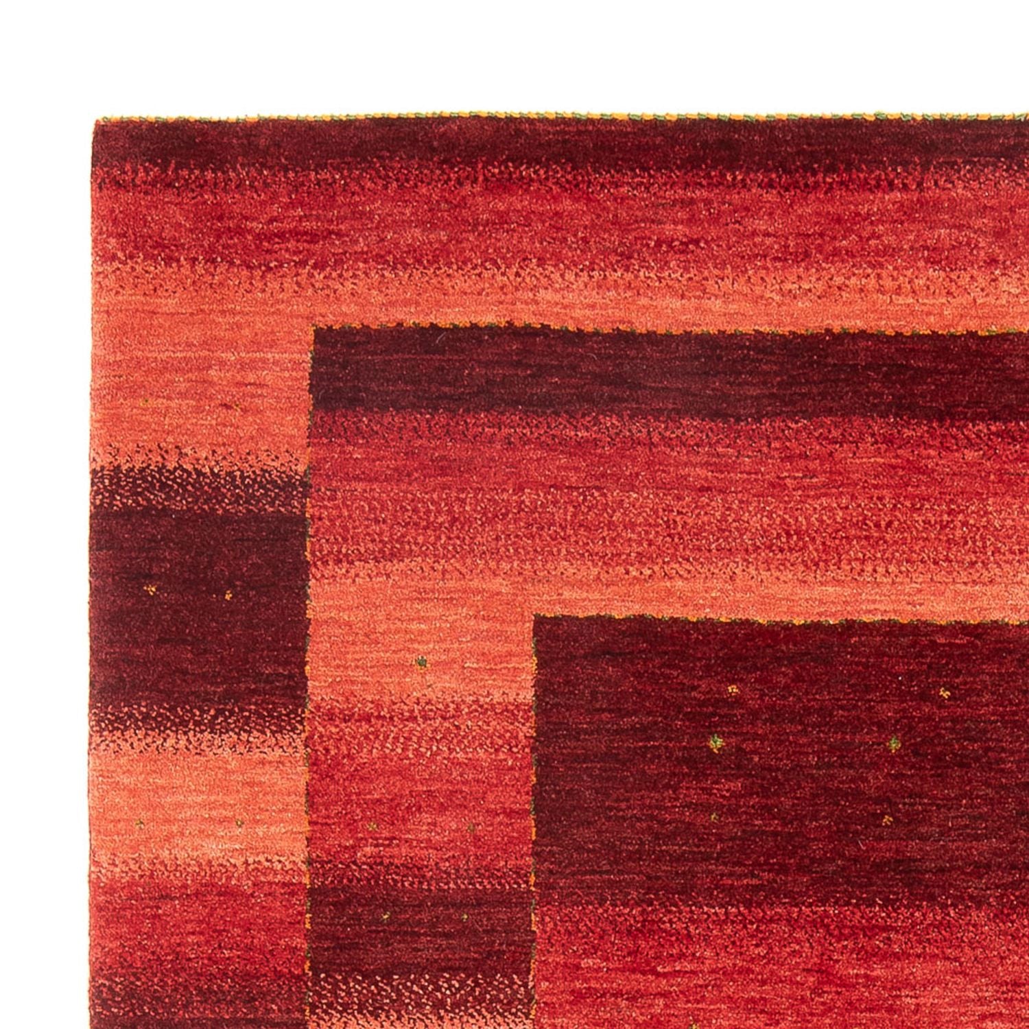 Gabbeh Tæppe - Loribaft Persisk - 208 x 157 cm - lysrød
