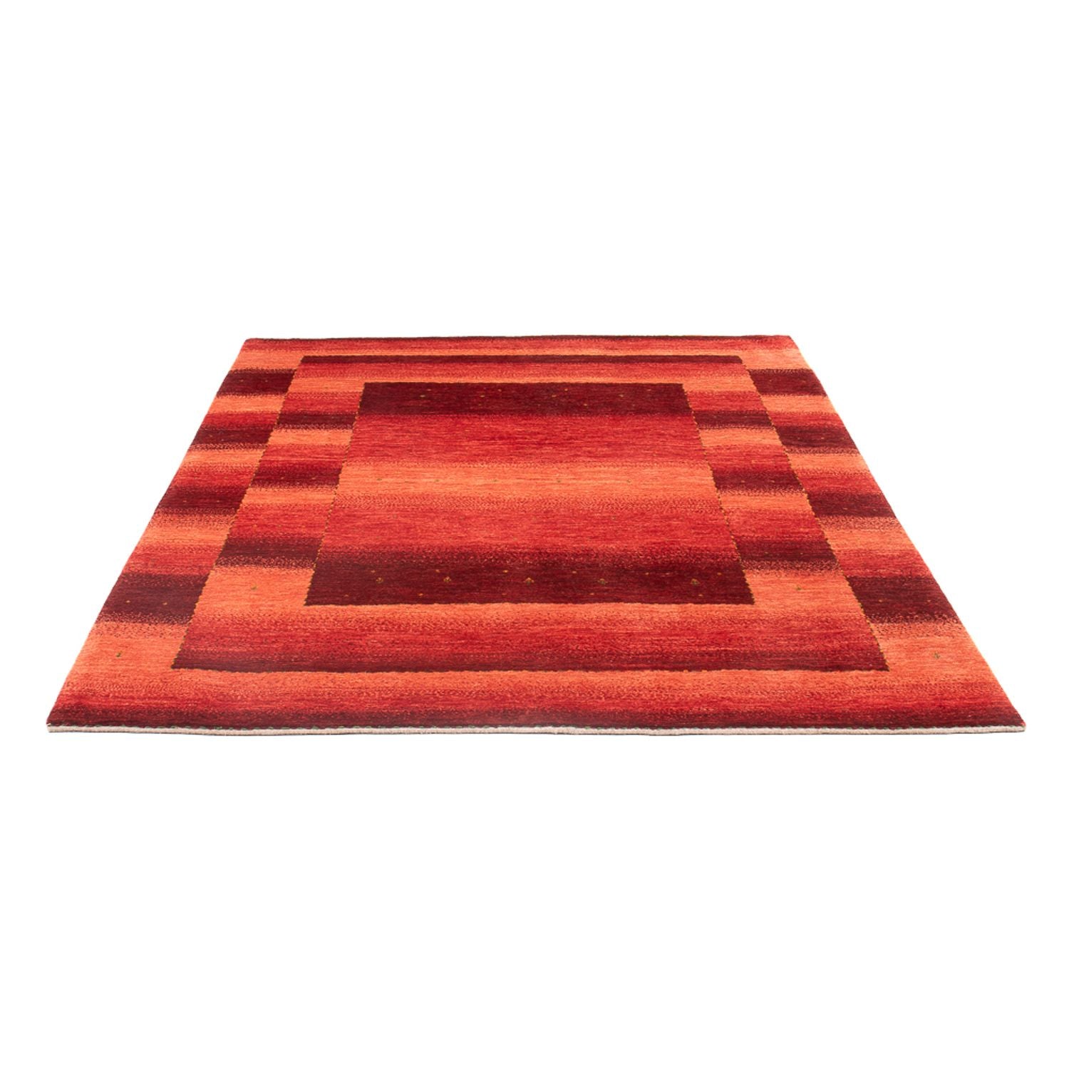 Gabbeh Tæppe - Loribaft Persisk - 208 x 157 cm - lysrød
