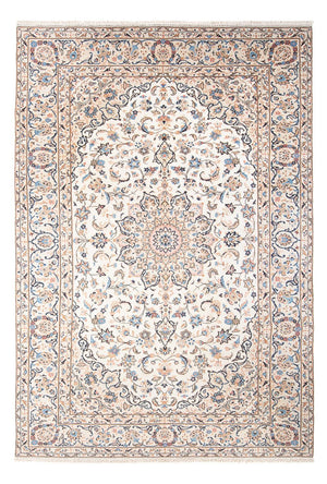 Persisk tæppe - Keshan - 293 x 195 cm - creme