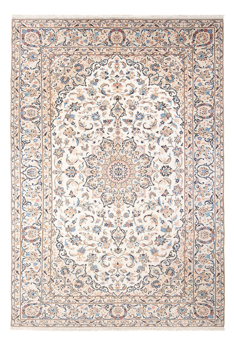 Persisk tæppe - Keshan - 293 x 195 cm - creme