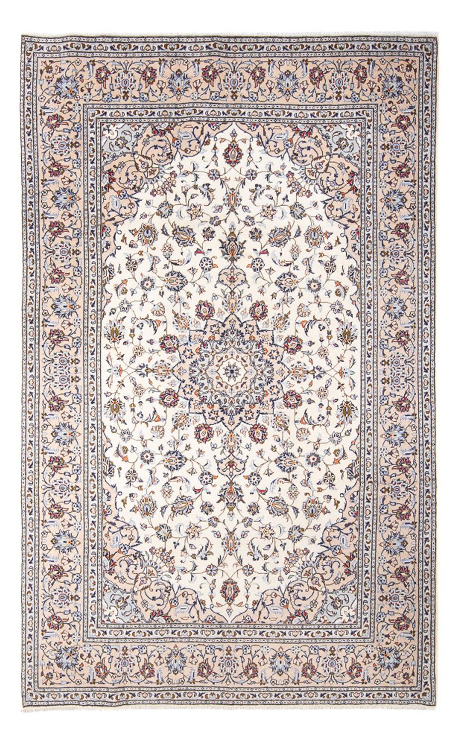 Persisk tæppe - Keshan - 302 x 199 cm - creme