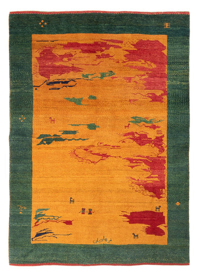 Persisk Gabbeh Tæppe 163x207cm - Perserteppich Wollteppich