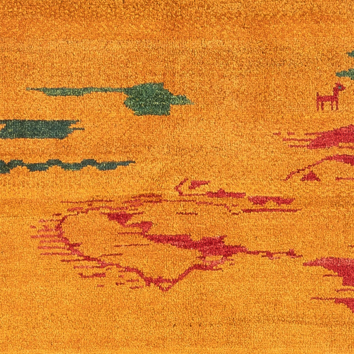 Gabbeh-tæppe - Persisk - 207 x 163 cm - flerfarvet