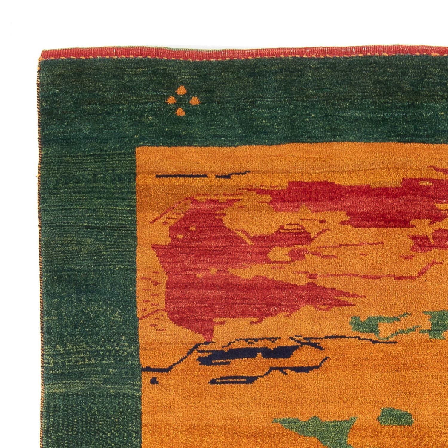 Gabbeh-tæppe - Persisk - 207 x 163 cm - flerfarvet