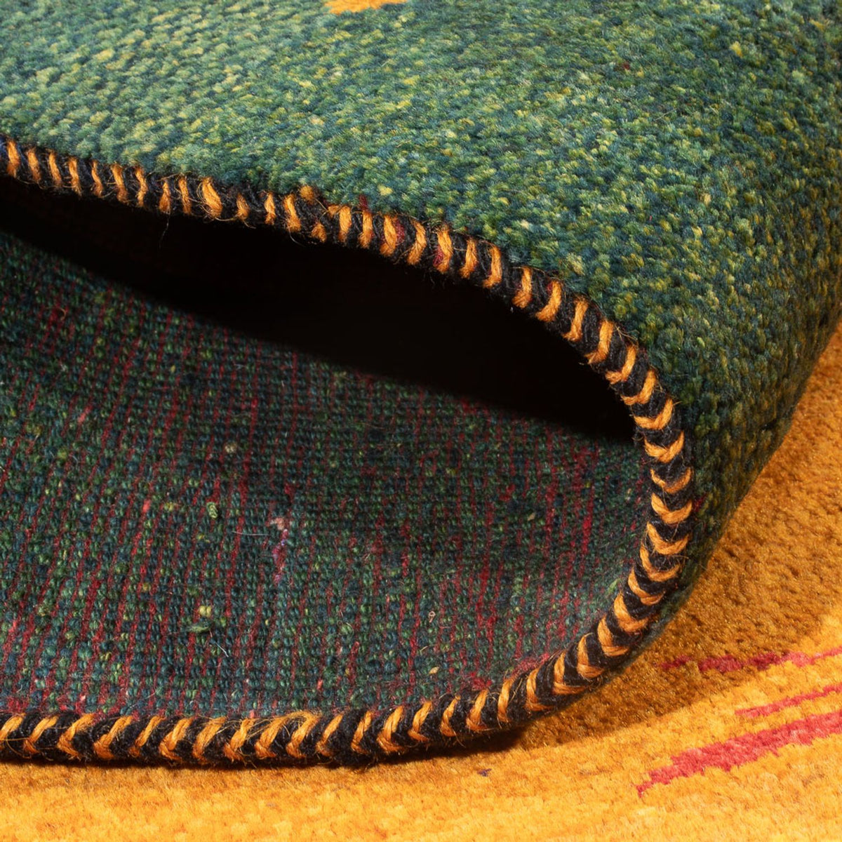 Gabbeh-tæppe - Persisk - 207 x 163 cm - flerfarvet