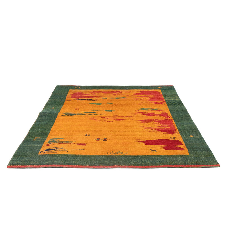 Gabbeh-tæppe - Persisk - 207 x 163 cm - flerfarvet