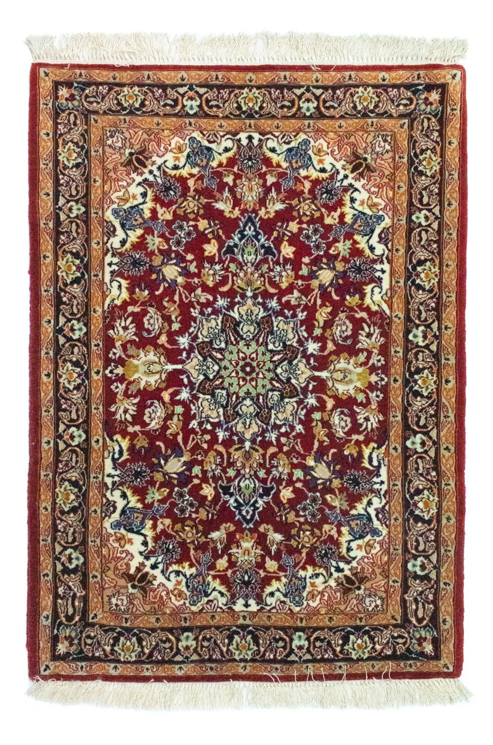 Persisk tæppe - Isfahan - Premium - 99 x 71 cm - rød