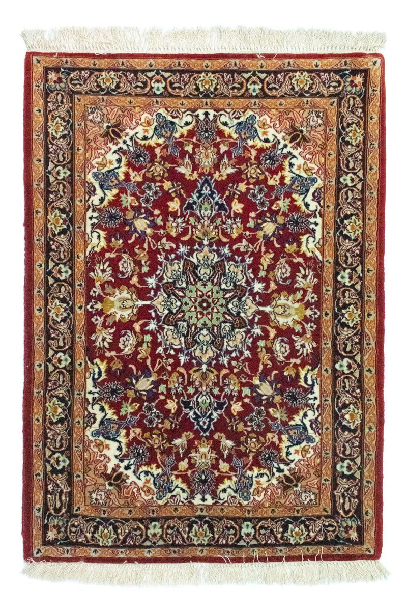 Persisk tæppe - Isfahan - Premium - 99 x 71 cm - rød