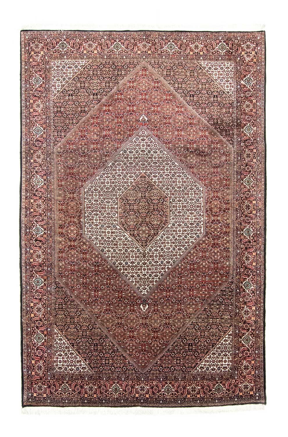 Persisk tæppe - Bijar - 307 x 205 cm - rød
